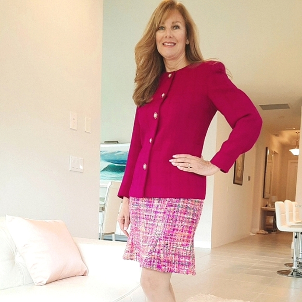 Valentino Viva Magenta Vintage Suit Jacket